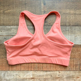 Gold Elite Coral Padded Sports Bra- Size XL (we have matching biker shorts, see notes)