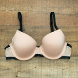 TellTale Light Pink/Black Demi Bra- Size 34B