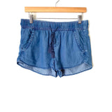 Loft Chambray Tassel Tie Shorts- Size XS