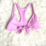 Isabella Rose Pink Tie Front Bikini Top- Size S (we have matching bottoms)