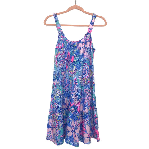 Lilly Pulitzer Light Blue/Pink Print Loro Dress NWT- Size XS