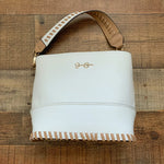 Jessica Simpson White Bucket Crossbody Handbag