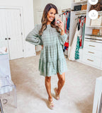 Storia Green Long Sleeve Dress NWT- Size M