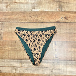 Dolce Vita Animal Print Bikini Bottoms- Size L (we have matching top)