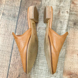 Mi.im Camel Leather Slip On Mule With Silver Studs  - Size 7.5 (See Notes)