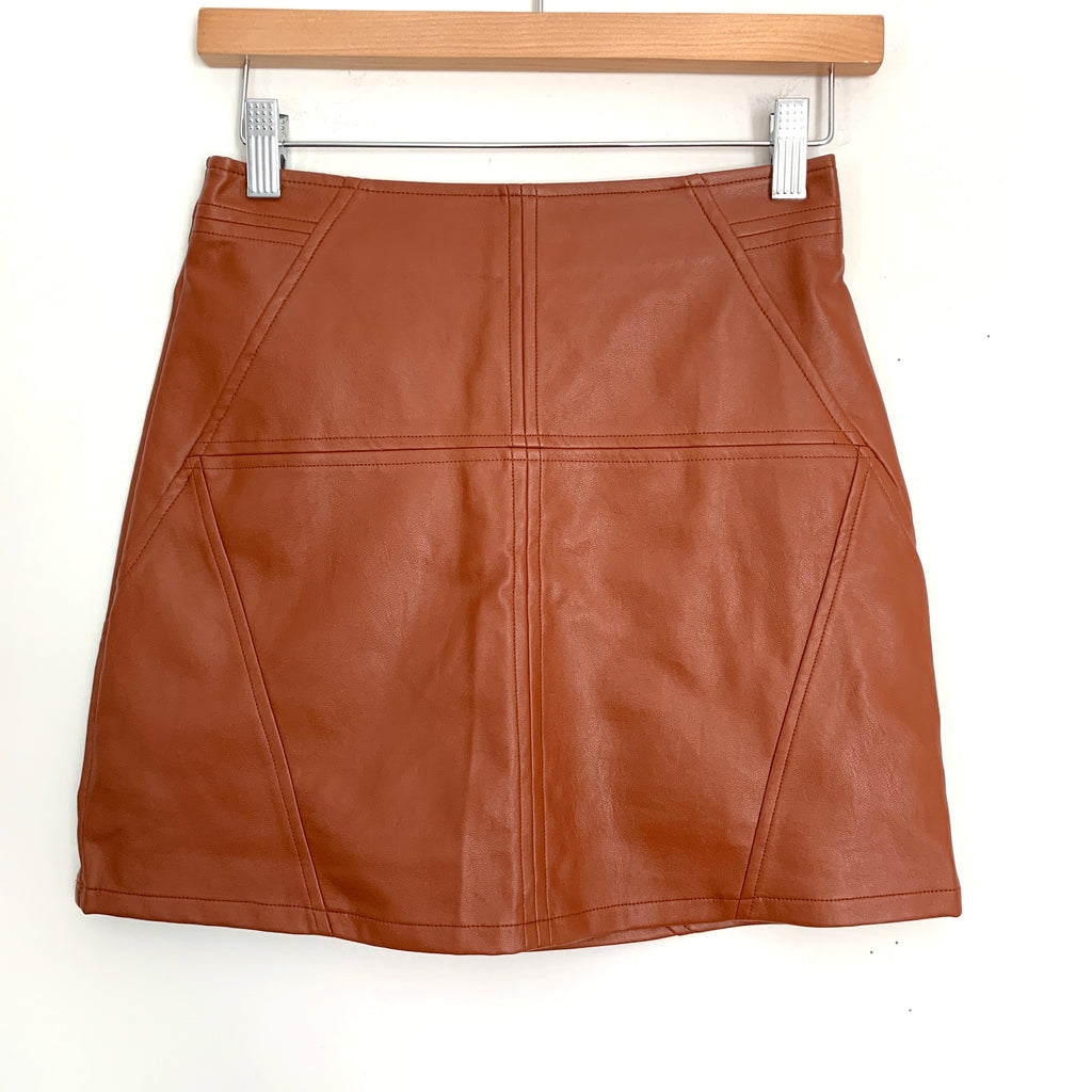 Lily Faux-Leather Skirt