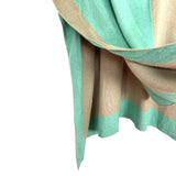 Top it Off Mint/Taupe Poncho Cardigan- Size ~XL (see notes)