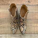 Qupid Snakeskin Booties- Size 7.5 (In Great Condition)