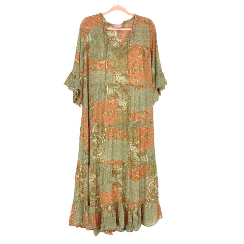 Show Me Your Mumu Printed Dress with Slip- Size M