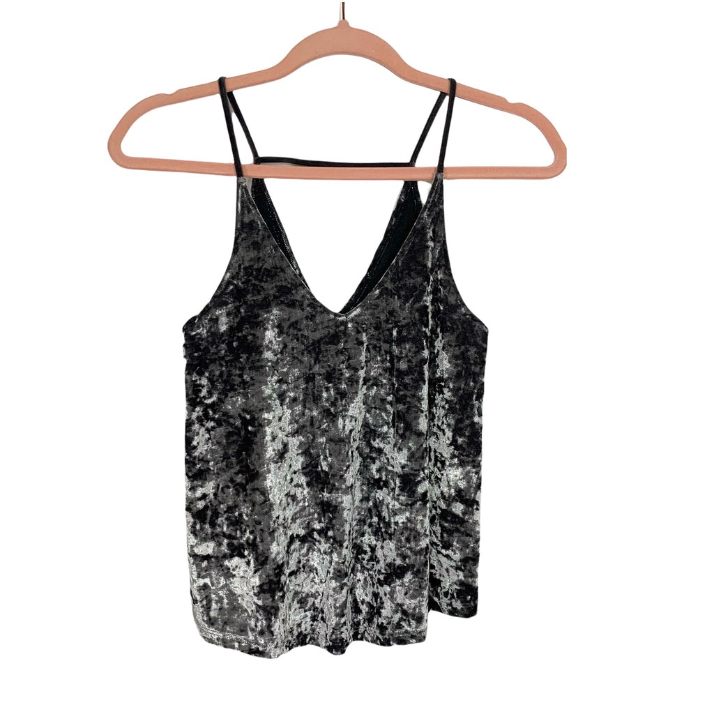 American Eagle Outfitters Grey Crushed Velvet Tank Top- Size XXS – The  Saved Collection