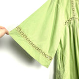 Free People Green Crochet Tie Front Dress- Size L