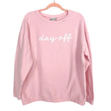 Katydid Light Pink Ribbed Knit Day Off Sweatshirt- Size M (see notes)