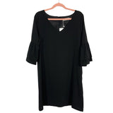 Belongsci Black Ruffle Sleeve Dress NWT- Size M