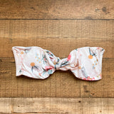 Boamar Floral Bikini Top with Removable Ruffle Arm Cuffs- Size ~M (see notes, sold out online, we have matching bottoms)