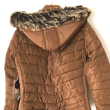 Snobbish Brown Removable Hood with Faux Fur NWT- Size S