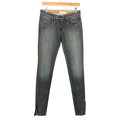 Stella McCartney Grey Zipper Hem Jeans NWT- Size 28 (Inseam 32.5")