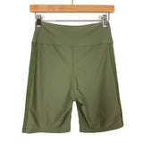 Abercrombie & Fitch Green Biker Shorts- Size S (see notes)