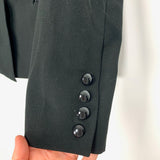 Stella Luce Black Blazer With Detachable Grey Hood- Size L