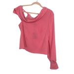 NBD Pink One Shoulder Lace Detail Top NWT- Size M