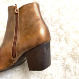 Mata Brown Metallic Booties- Size 7