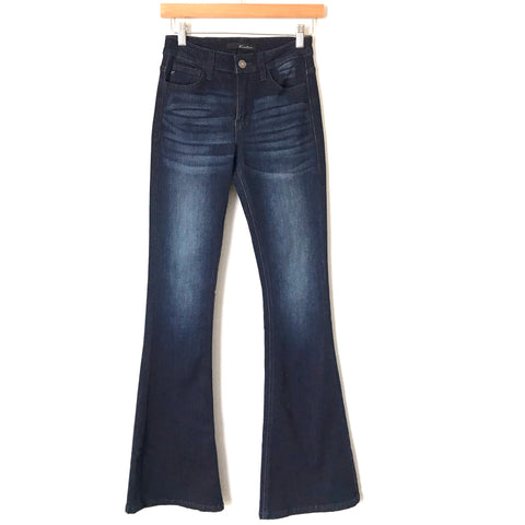 Kancan Dark Wash Flare Jeans- Size 3 (Inseam 32”)
