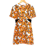 A.L.C. Orange Floral 100% Silk Dress- Size 2