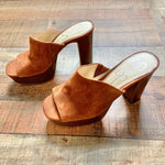 Jessica Simpson Brown Suede Platform Heels- Size 7 (see notes)