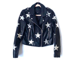 BLANKNYC Black Faux Leather Star Moto Jacket- Size S (Jana) sold out online