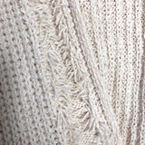 En Creme Gold and Ivory Fringe Cardigan- Size S/M