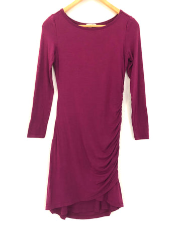 halogen long sleeve dress Halogen Women's Sparkle Long Sleeve Faux Wrap Dress Rust Marsala SZ S