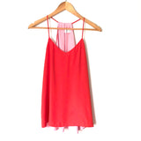 Express Pink & Orange/Red Reversible Racerback Tank- Size S