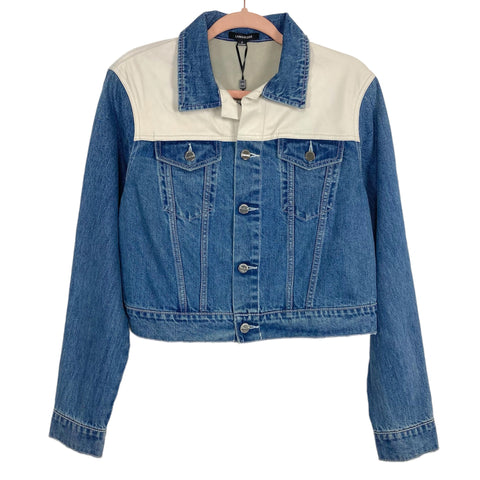 Lamarque Denim and Leather Karly Jacket NWT- Size S (sold out online)