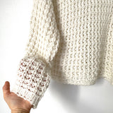 Express White Open Knit Turtleneck Sweater- Size S