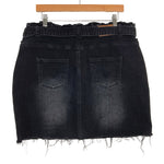 Amaryllis x Ashlee Nichols Black Denim Brexton Paperbag Waist Skirt- Size 14 (sold out online)