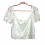 Amaryllis White Crochet Crop Top- Size XL/1X (sold out online)
