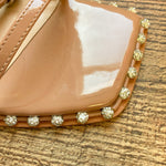 Steve Madden Brown Rhinestone Studded Ankle Strap Heels- Size 8.5 (See notes)