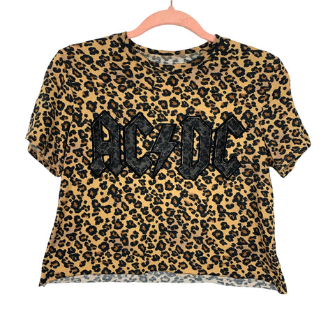 The Vinyl Icons Animal Print AC DC Top- Size S