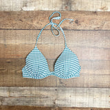 Shade & Shore x Target Sage Gingham Push Up Underwire Bikini Top NWT- Size 34C (we have matching bottoms)