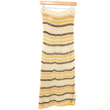 Line and Dot Open Knit Front Slit Skirt- Size M (we have matching top, sold out online)