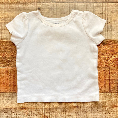 Carter's White Tee- Size 9M