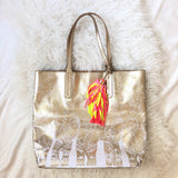 Lilly Pulitzer REVERSIBLE Elephant Tote with Neon Tassel