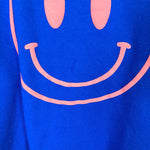 Lala Blue Smiley Face Sweatshirt- Size L/XL (see notes)