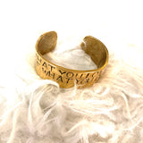 Alisa Michelle Gold "Do What You Love Love What You Do" ~1" Bangle