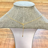 Adornia Yellow Gold Heart and Cross Necklace