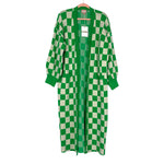 Show Me Your Mumu Green Checker Knit Cardigan NWT- Size L (we have matching pants and top)