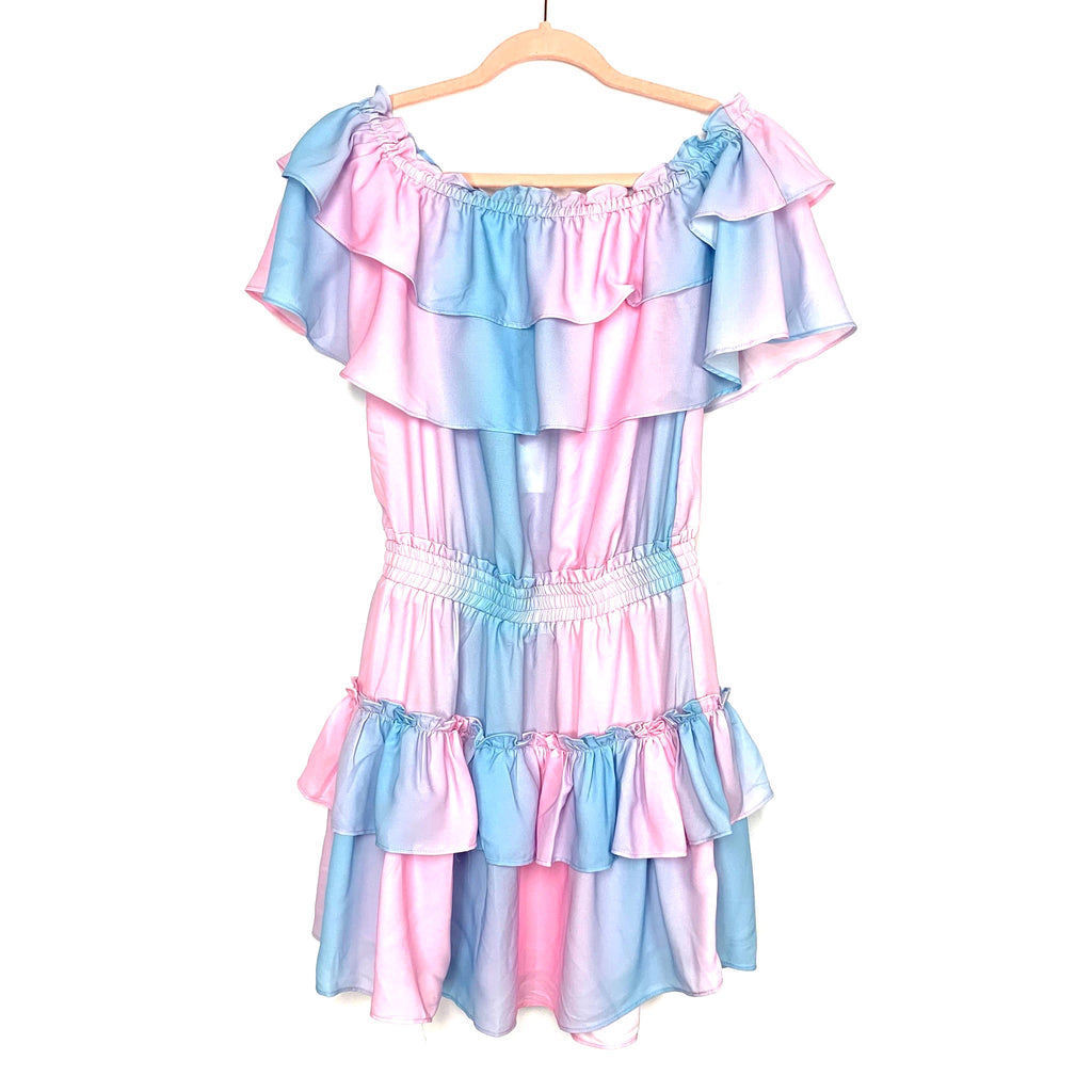 Buddy Love Cotton Candy Kiera Ruffled Off The Shoulder Mini Dress NWT- –  The Saved Collection