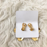 Lisi Lerch Maggie Earrings in Orange - Clip On