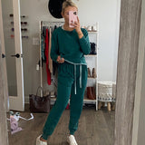 Love Vintage Green Cropped Sweatshirt NWT- Size S (we have matching joggers)