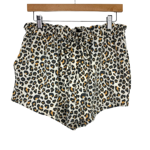 B Collection by Bobeau Animal Print Lounge Shorts- Size S