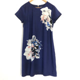 Vince Camuto Navy Floral Dress- Size 4